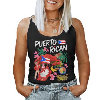 Puerto Rican Heritage Idea For & Boricua Puerto Rico Women Tank Top - Thegiftio UK