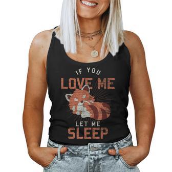 Pyjama Animal Mignon Endormiieste Panda Roux Débardeur pour femme - Cadeauxyz