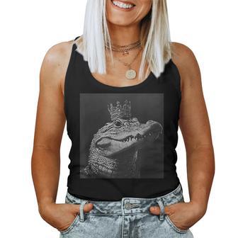 Queen Crocodile Alligator Women Tank Top - Thegiftio UK