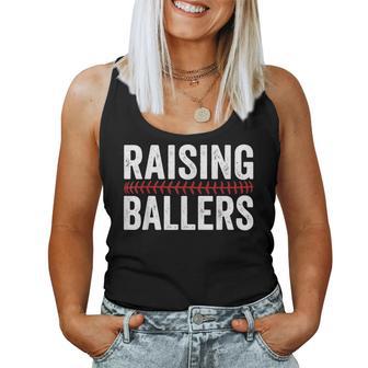 Raising Ballers Baseball Softball Game Day Baseball Mom Women Tank Top | Mazezy