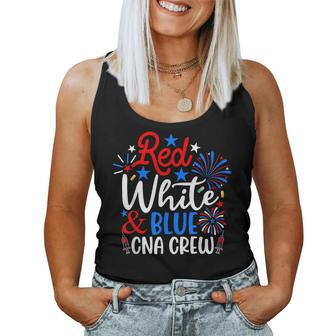 Red White And Blue Cna Crew 4Th Of July Nurse Women Tank Top - Monsterry