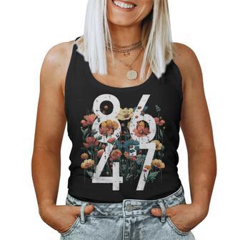 Resist 86 47 Flowers Poppy Protest Kids Men Women Tank Top - Thegiftio UK