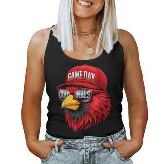 Retro Cardinal Baseball Game Day For Kid Boy Women Tank Top - Monsterry