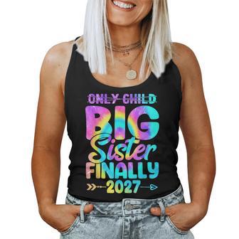 Retro Only Child Expires 2027 Promoted To Big Sister Finally Women Tank Top | Seseable UK