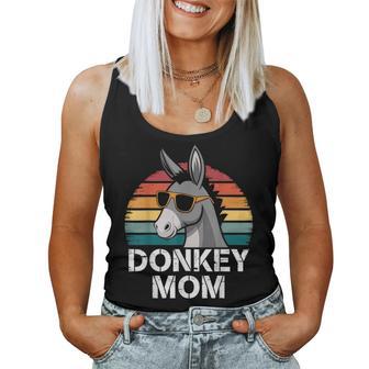 Retro Donkey Mom Sunglasses Cool Mom Retro Vibes Cool Women Tank Top - Monsterry