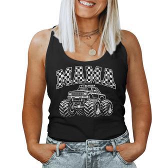 Retro Mama Monster Truck Birthday Matching Mom Monster Truck Women Tank Top | Seseable UK
