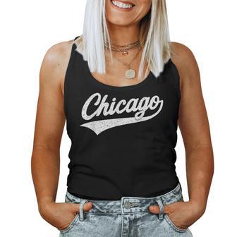 Retro Vintage Chicago Text Boy Girl Women Tank Top - Thegiftio UK