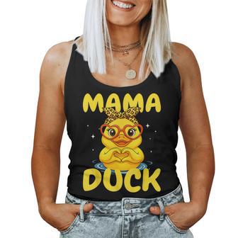 Rubber Duckies Mama Duck Rubber Duck For Moms Women Tank Top - Thegiftio UK
