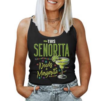 This Senorita Needs Margarita Mexican Party Fiesta Women Women Tank Top - Thegiftio UK