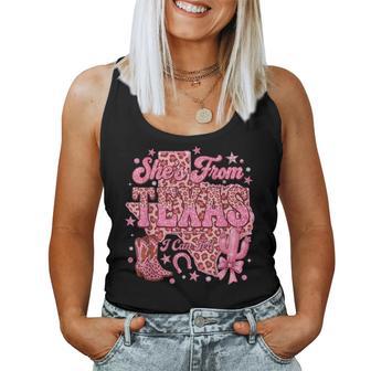 She's From Texas I Can Tell Retro Vintage Texas's Girl Women Tank Top | Mazezy