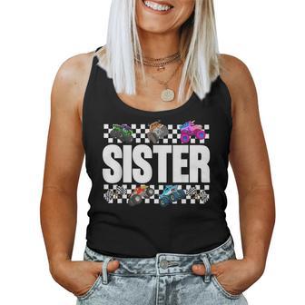 Sister Monster Truck Family Crew Birthday Matching Girl Kids Women Tank Top - Monsterry UK
