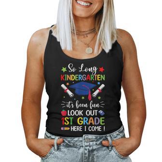 So Long Kindergarten Graduation First Grade Here I Come Boys Women Tank Top - Thegiftio UK