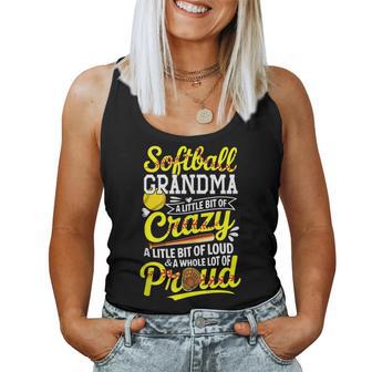 Softball Lover Grandma Loud And A Whole Lot Of Proud Women Tank Top - Thegiftio UK