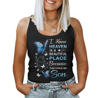 Son Is My Guardian Angel In Heaven Memorial Day Women Women Tank Top - Monsterry UK