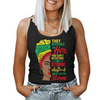 Storm Black Junenth 1865 Freedom African June 19Th Women Tank Top - Thegiftio UK