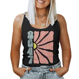 Subtle Boho Flowers Anti-Trump Impeach Trump Subtle 8647 Women Tank Top | Mazezy
