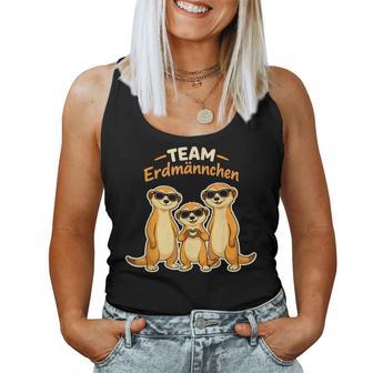 Team Erdmännchen Familie Meerkat Kinder Mädchen Damen Herren Tank Top Frauen - Seseable