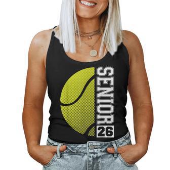 Tennis Senior 26 Class Of 2026 Grad Boys Girls Women Tank Top - Thegiftio UK