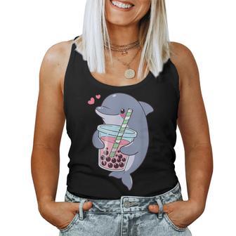 Thé À Bulles Pour Enfants Filles Garçons S Dauphins Kawaii Débardeur pour femme - Cadeauxyz