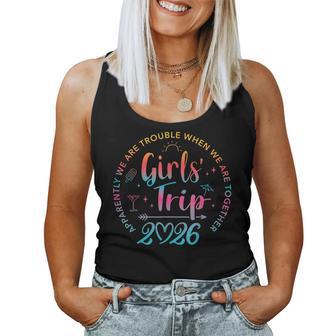 Tie Dye Girls Trip 2026 Trouble When We Are Together Women Tank Top | Seseable UK