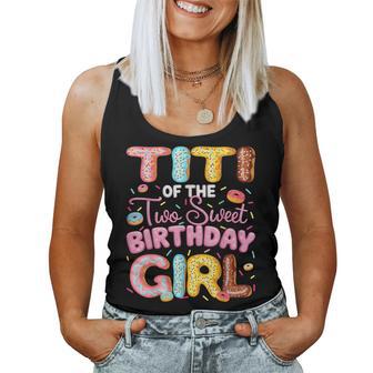 Titi Of The Two Sweet Birthday Girl Donut 2Nd Birthday Women Tank Top - Thegiftio UK