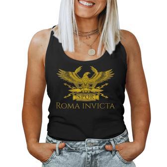 Historia De La Antigua Romapqr Águila Romana Roma Invicta Camiseta sin mangas para mujer - Regaloses