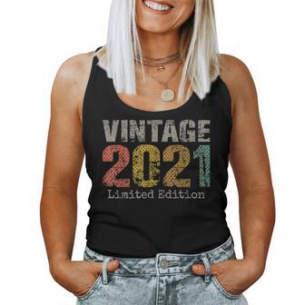 Vintage 2021 Text 5Th Birthday Boy Girl 5 Year Old Women Tank Top - Thegiftio UK