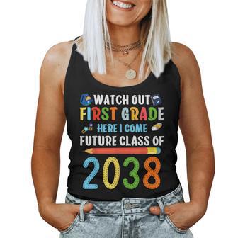 Watch Out First Grade Here I Come Back To School Women Tank Top - Monsterry