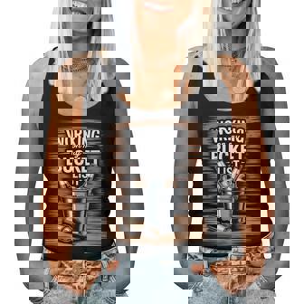 Working On My Bucket List Sarcastic Beer Beverage Graphic Women Tank Top - Monsterry