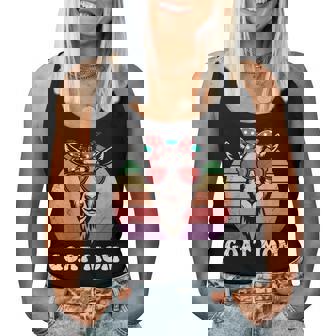 Ziegen Liebhaberin Ziegen Mama Ziege Damen Lustig Goat Tank Top Frauen - Seseable