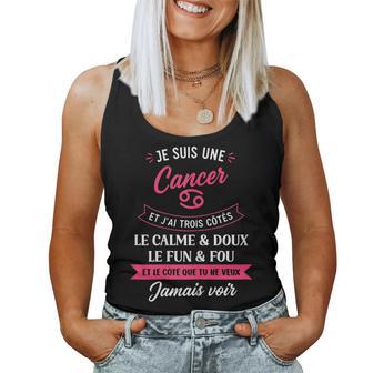 Zodiaqueigne Astro Fille Humour Jeuis Cancer Débardeur pour femme - Cadeauxyz