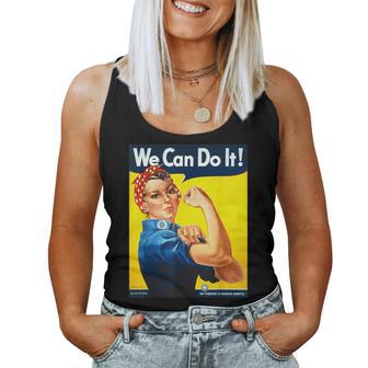 「We Can Do It」ポスター ロージー The Riveter Girl Power」 レディースタンクトップ - Kawaiitshirt