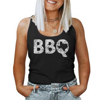 テキサス Bbq Tx バーベキュー マップ ユーズド加工 テキサス 男性 女性 キッズ レディースタンクトップ - Kawaiitshirt