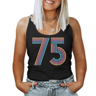 ナンバー 75 七五周年 男性 女性 75歳の誕生日 レディースタンクトップ - Kawaiitshirt