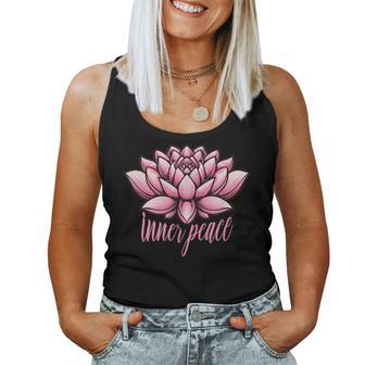 ピンクの蓮の花 曼荼羅 レディースタンクトップ - Kawaiitshirt