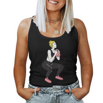 ボディービルダー 脚の日 女の子 ケトルベル フィットネス ボディービル レディースタンクトップ - Kawaiitshirt