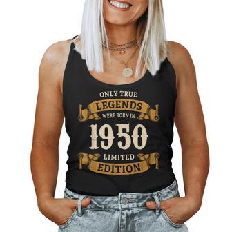 ヴィンテージ 1950 ギフト 男性 女性 長寿祝い 1950年生まれ ユニークな誕生日プレゼント レディースタンクトップ - Kawaiitshirt