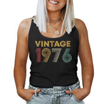 ヴィンテージ 1976 50歳の誕生日プレゼント 男性 女性 50歳 レディースタンクトップ - Kawaiitshirt