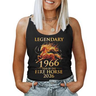 伝説の1966年 火の馬の年 60歳の誕生日 男性 女性 レディースタンクトップ - Kawaiitshirt