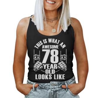 男性、女性、78歳の誕生日への78歳の誕生日プレゼント レディースタンクトップ - Kawaiitshirt