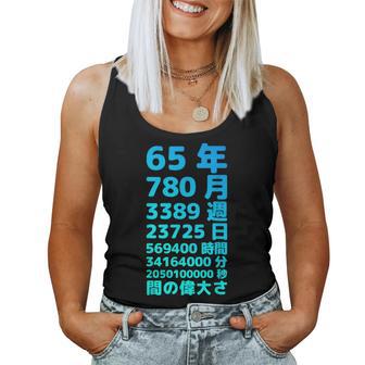 面白い65歳の誕生日の古いメーター 面白い65歳のギフト 女性 男性 面白い電卓 65歳の誕生日のギフト レディースタンクトップ - Kawaiitshirt