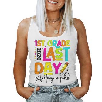 2026 Last Day Of School Autograph 1St Grade Graduation Women Tank Top - Monsterry