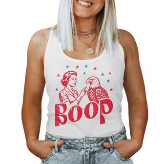 4Th Of July Boop Woman Bald Eagle Patriotic Men Women Tank Top - Thegiftio UK