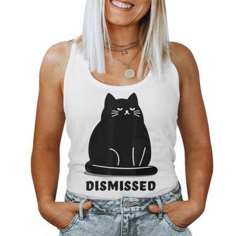 Annoyed Cat Dismissedarcastic Rolling Eyes カワイイキャット レディースタンクトップ - Kawaiitshirt