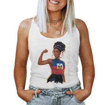 Ayiti Woman Unbreakable Haiti Independence Haitian Flag Day Women Tank Top - Thegiftio UK