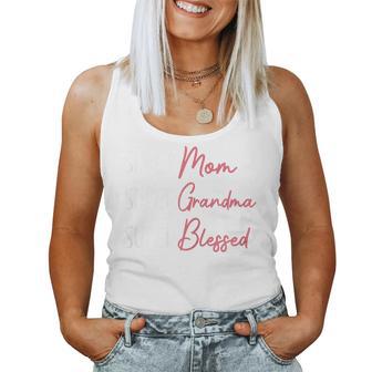 Blessed Super Mom Super Grandma Mother's Day Women Tank Top - Thegiftio