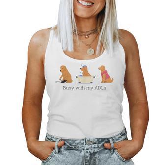 Busy With My Adls Occupational Therapy Ot Ota Cota Women Tank Top - Monsterry