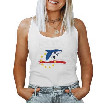 Cape Verde Shark Flag Men Boys & Girls Blue Sharks Women Tank Top - Thegiftio UK