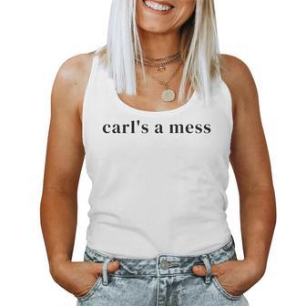 Carl's A Mess Meme Summer House Sarcastic Quote Mens Women Tank Top | Mazezy