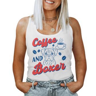 Coffee And Boxer Boxer Coffee Club Dog Lovers Women Tank Top | Seseable UK